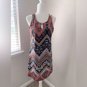 Luscious Floral Patterned Sleeveless Dress